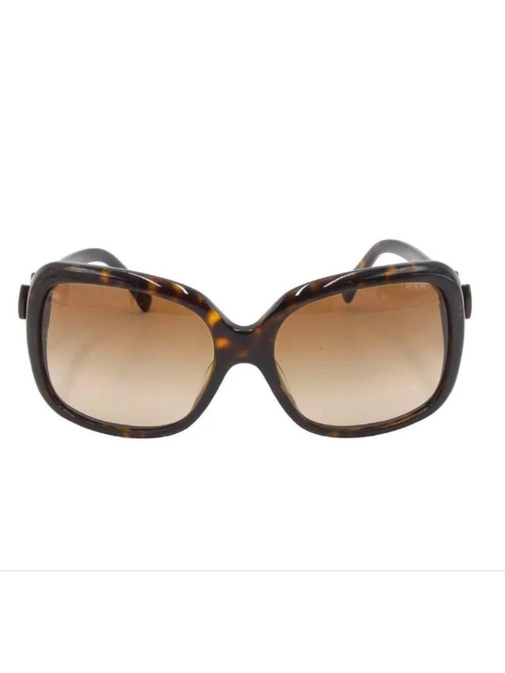 Chanel Side Ribbon Tortoiseshell Sunglasses Eyewear - Picture 2 of 9
